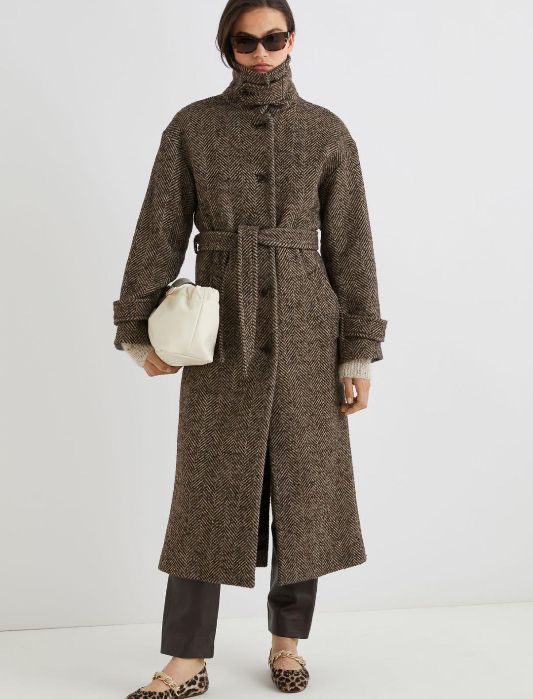 Cappotto dritto in resca di misto lana | Marella Cappotto dritto in resca di misto lana | Marella