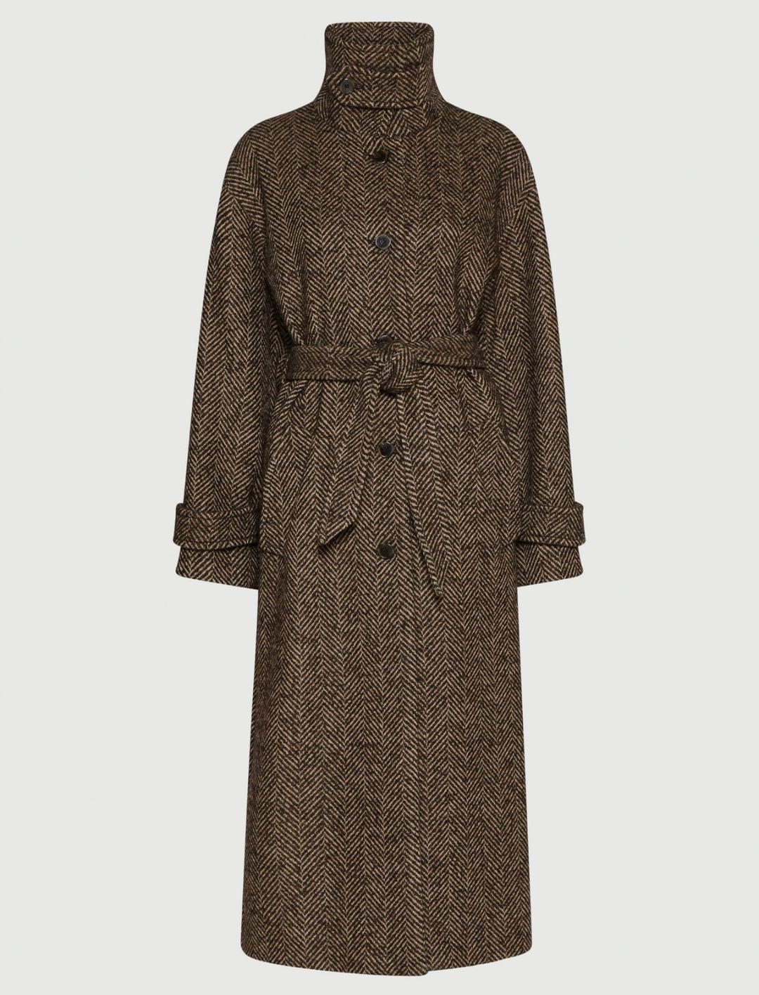 Cappotto dritto in resca di misto lana | Marella Cappotto dritto in resca di misto lana | Marella
