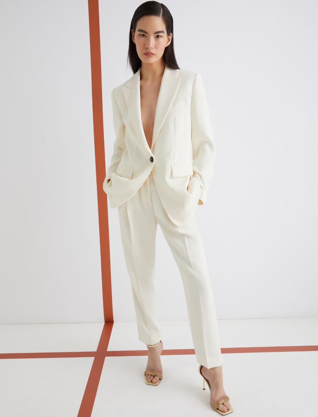 Giacca monopetto in envers satin | Marella Giacca monopetto in envers satin | Marella