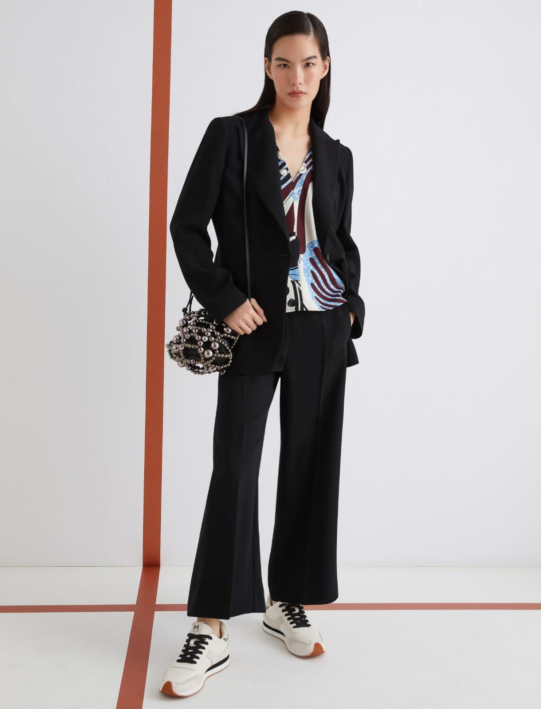 Giacca monopetto in envers satin | Marella Giacca monopetto in envers satin | Marella