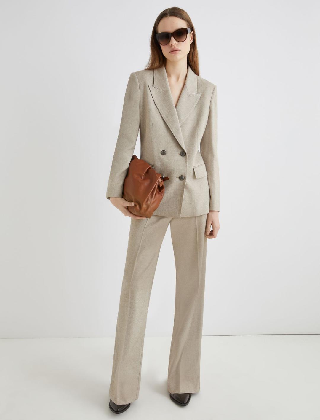 Blazer doppiopetto in saglia di misto lana | Marella Blazer doppiopetto in saglia di misto lana | Marella