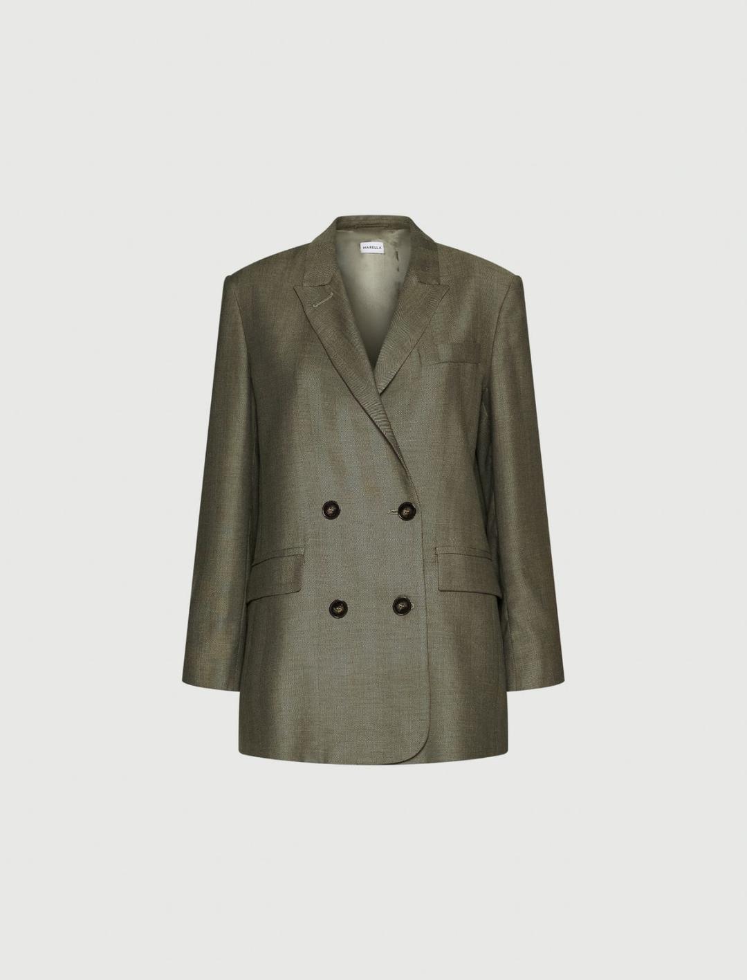 Blazer doppiopetto in saglia fluida | Marella Blazer doppiopetto in saglia fluida | Marella