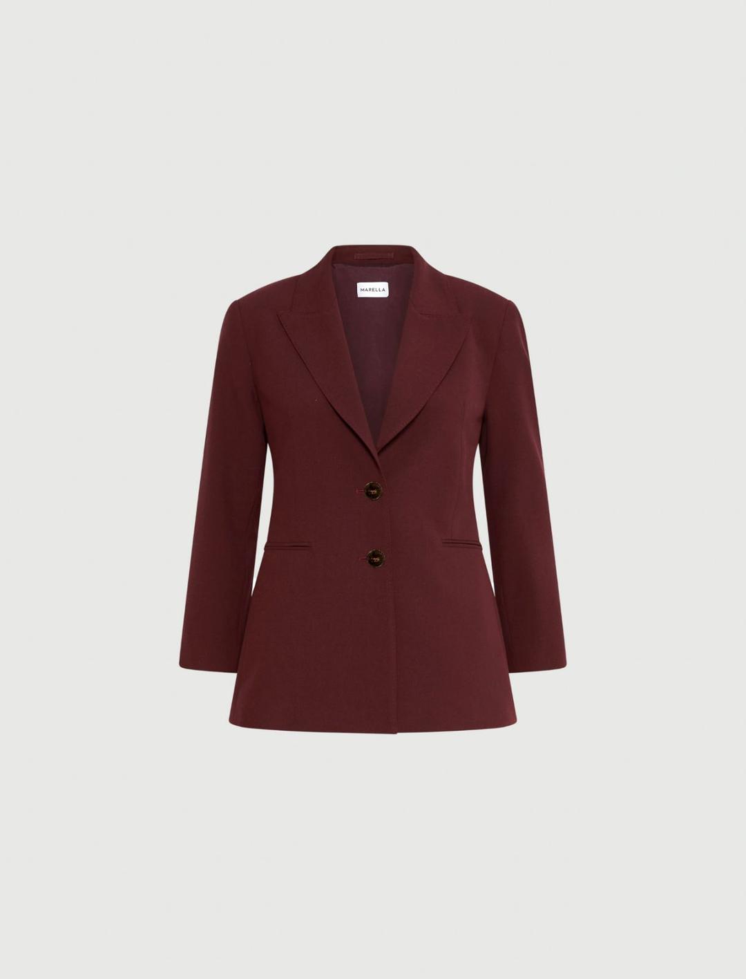 Blazer in tela di misto viscosa | Marella Blazer in tela di misto viscosa | Marella