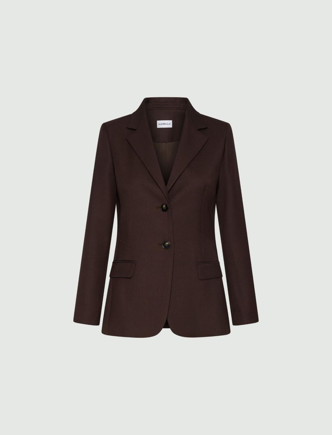 Blazer monopetto in misto lana | Marella Blazer monopetto in misto lana | Marella
