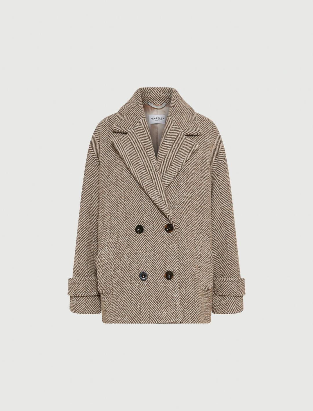 Giaccone dritto in misto lana | Marella Giaccone dritto in misto lana | Marella