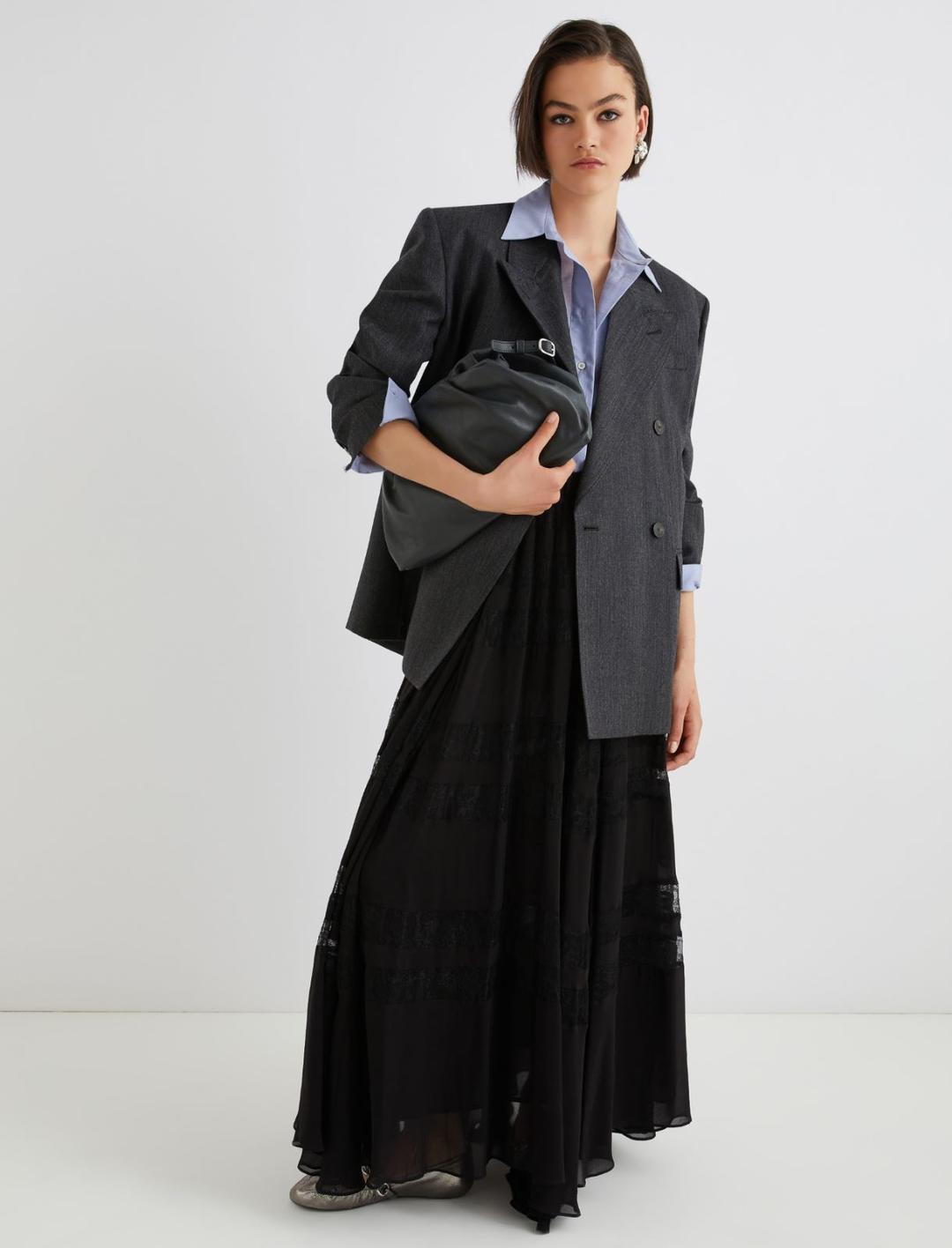 Gonna con inserti in pizzo | Marella Gonna con inserti in pizzo | Marella
