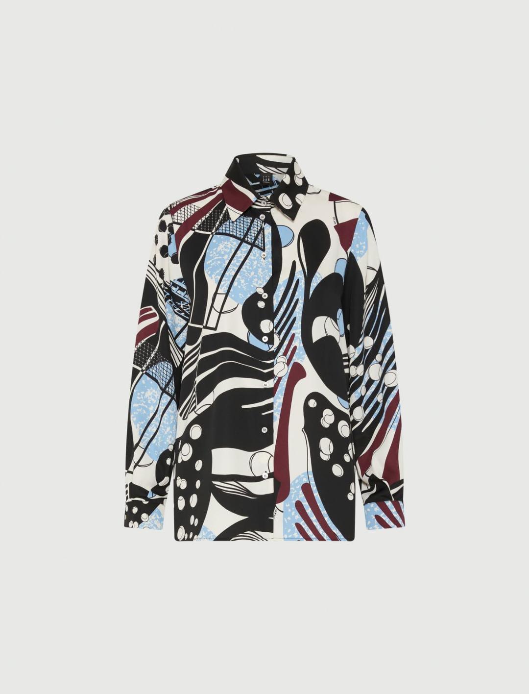 Camicia in satin stampato | Marella Camicia in satin stampato | Marella