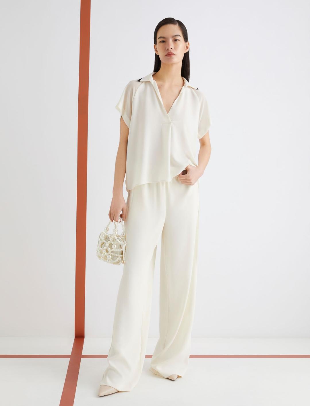 Polo in satin | Marella Polo in satin | Marella