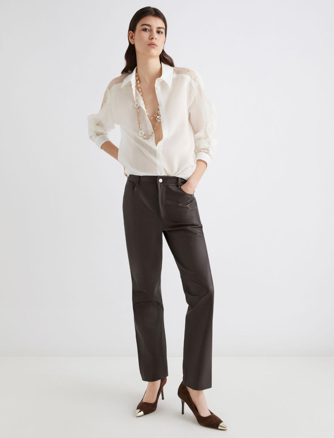 Camicia con intarsio in pizzo | Marella Camicia con intarsio in pizzo | Marella