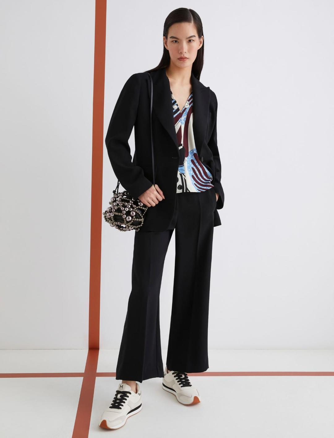 Pantalone con fasce in satin | Marella Pantalone con fasce in satin | Marella