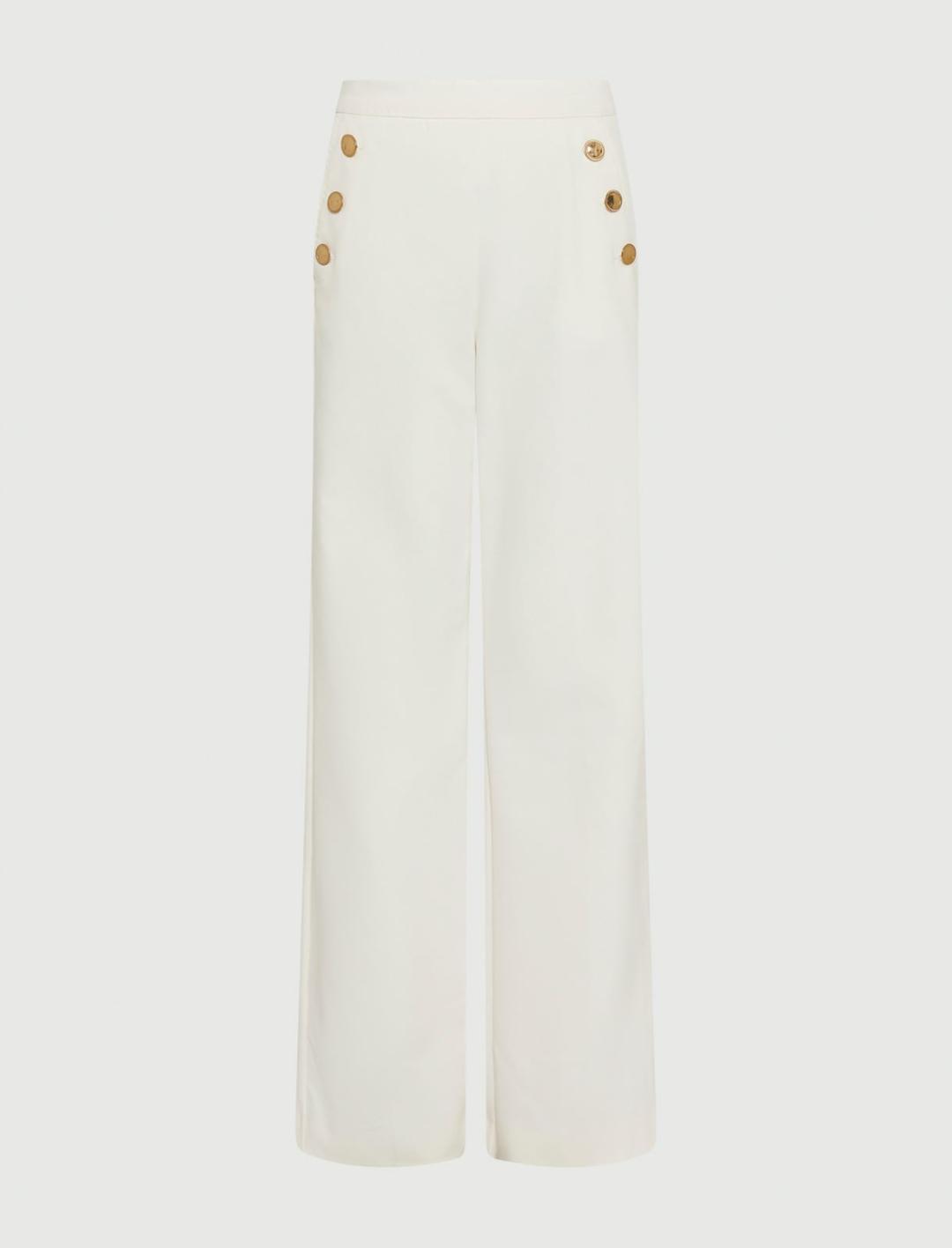 Pantalone a vita alta con bottoni | Marella Pantalone a vita alta con bottoni | Marella