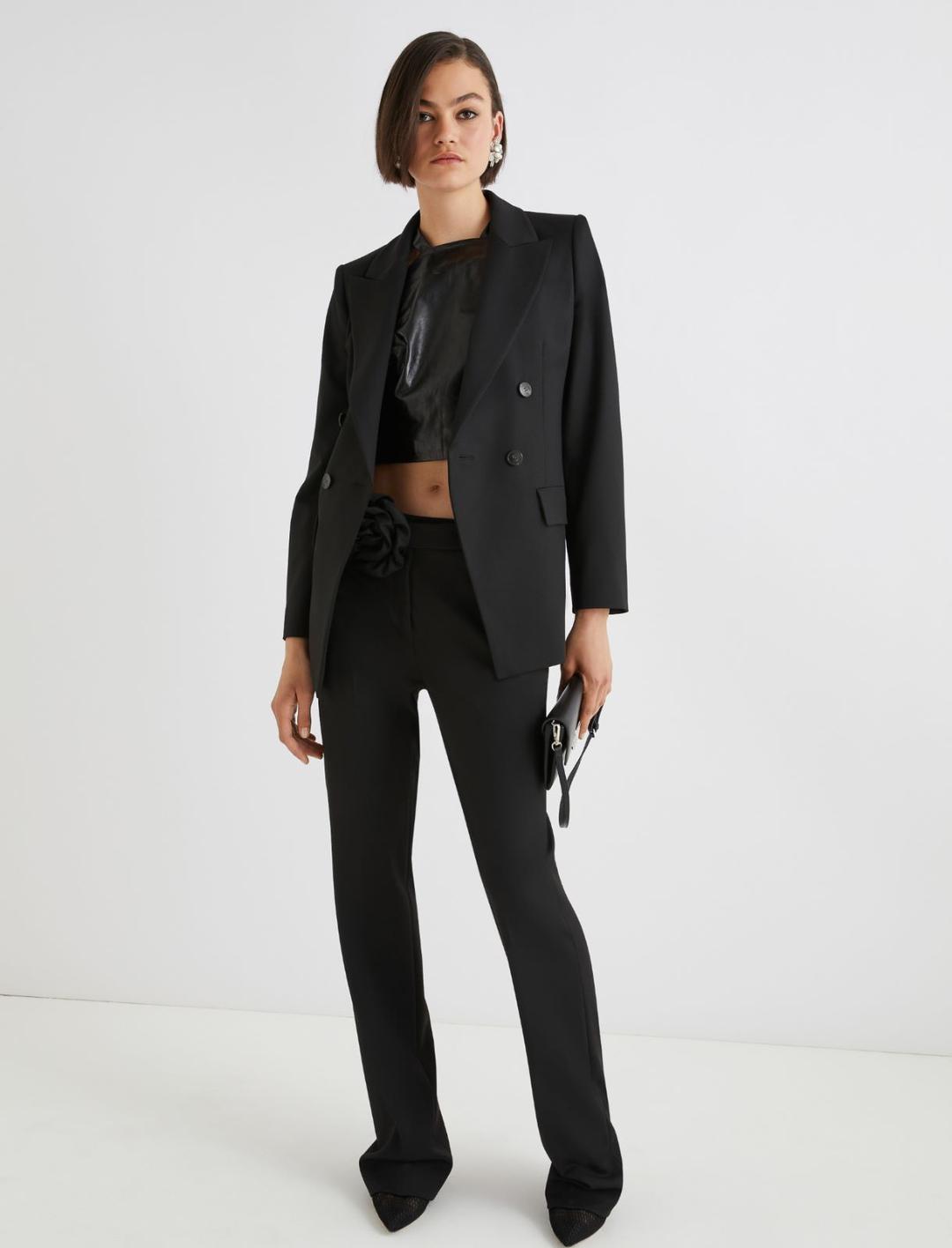 Pantalone flare con cintura a fiore | Marella Pantalone flare con cintura a fiore | Marella