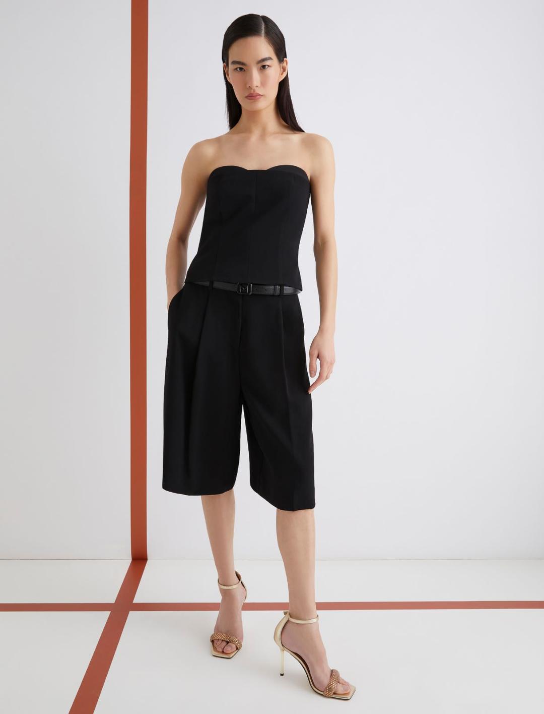 Bermuda in envers satin con pince | Marella Bermuda in envers satin con pince | Marella