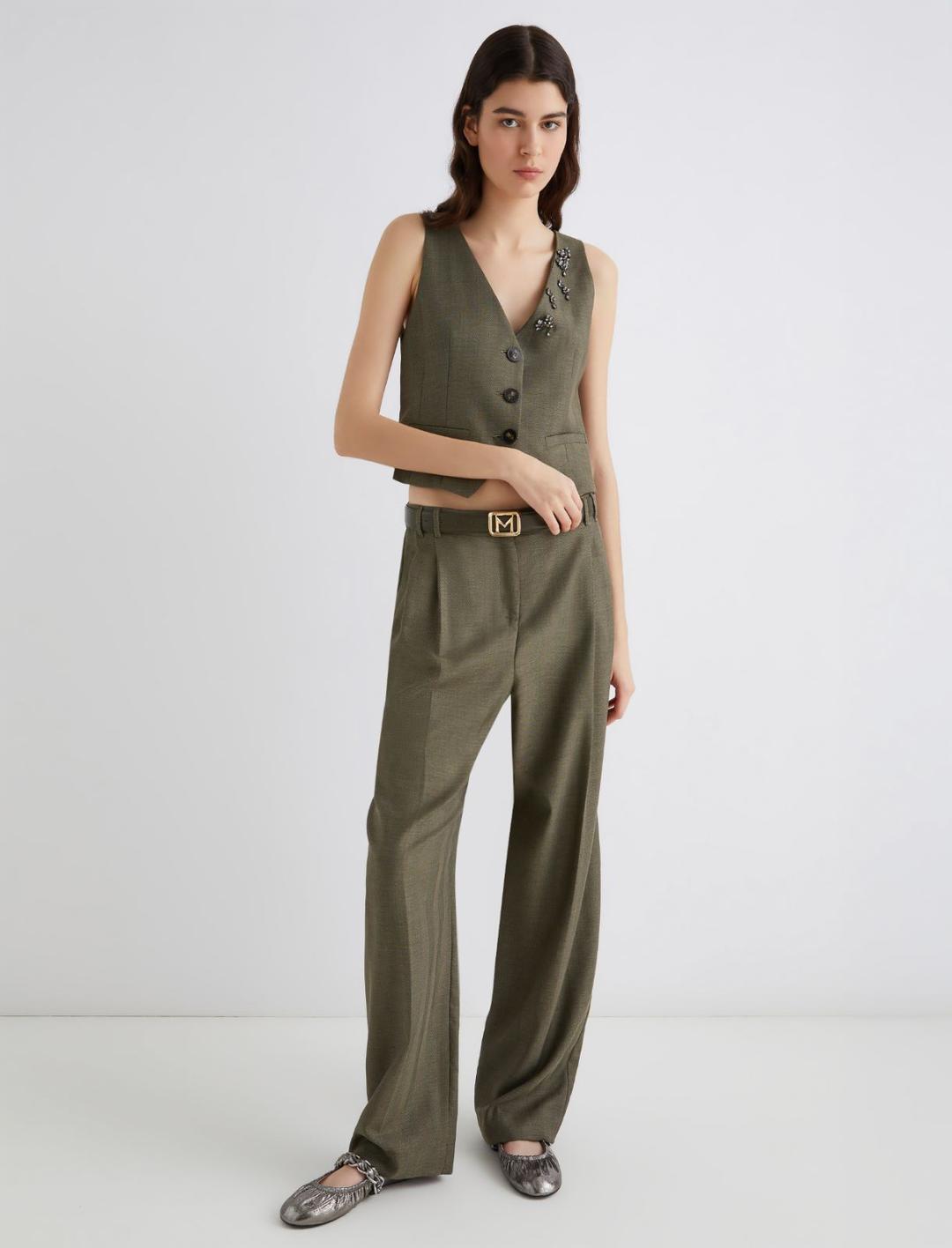 Gilet in saglia fluida | Marella Gilet in saglia fluida | Marella