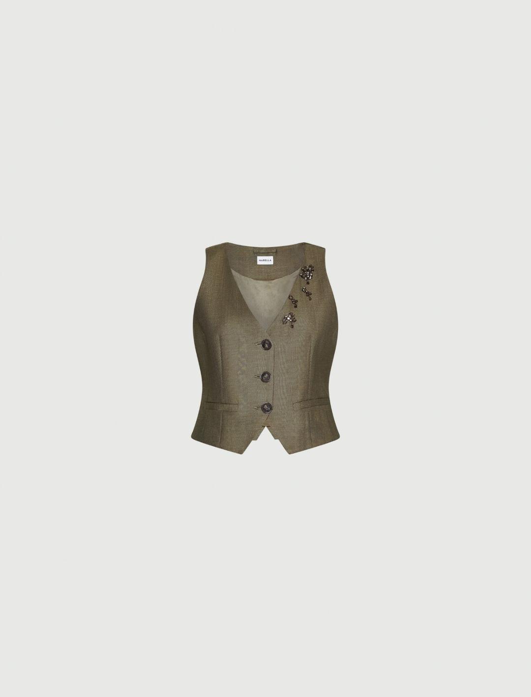 Gilet in saglia fluida | Marella Gilet in saglia fluida | Marella