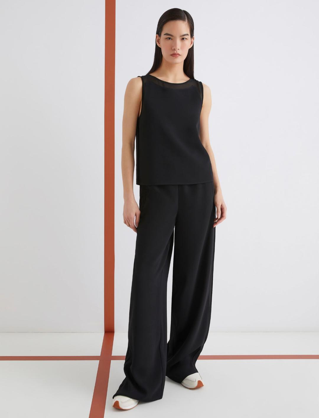 Top smanicato in envers satin | Marella Top smanicato in envers satin | Marella