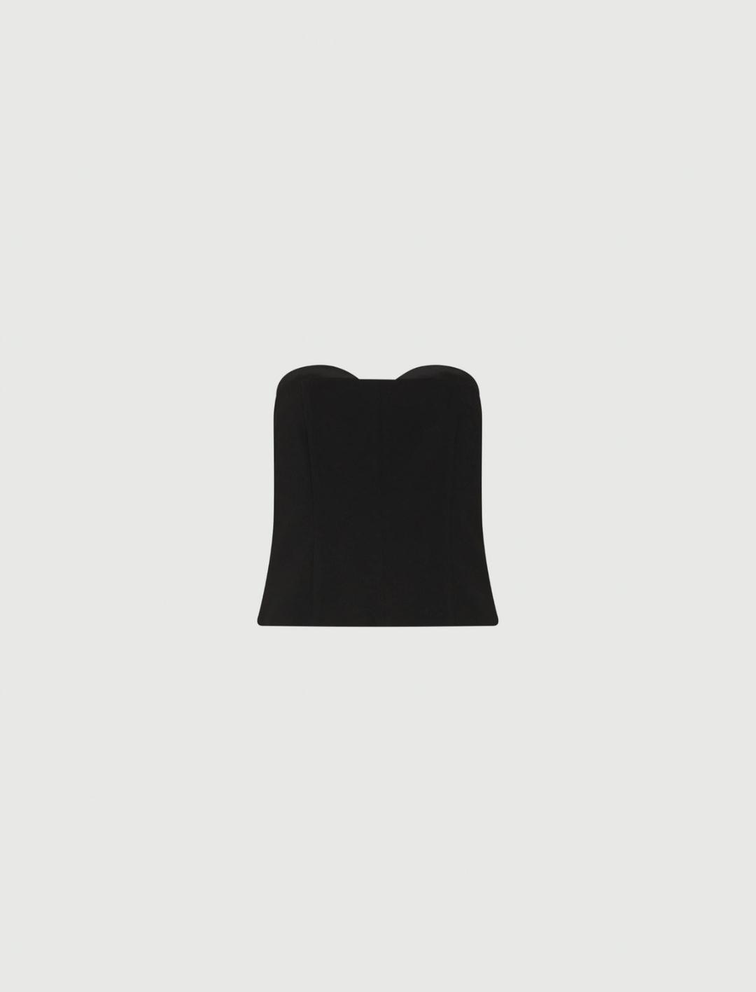Top bustier in envers satin | Marella Top bustier in envers satin | Marella