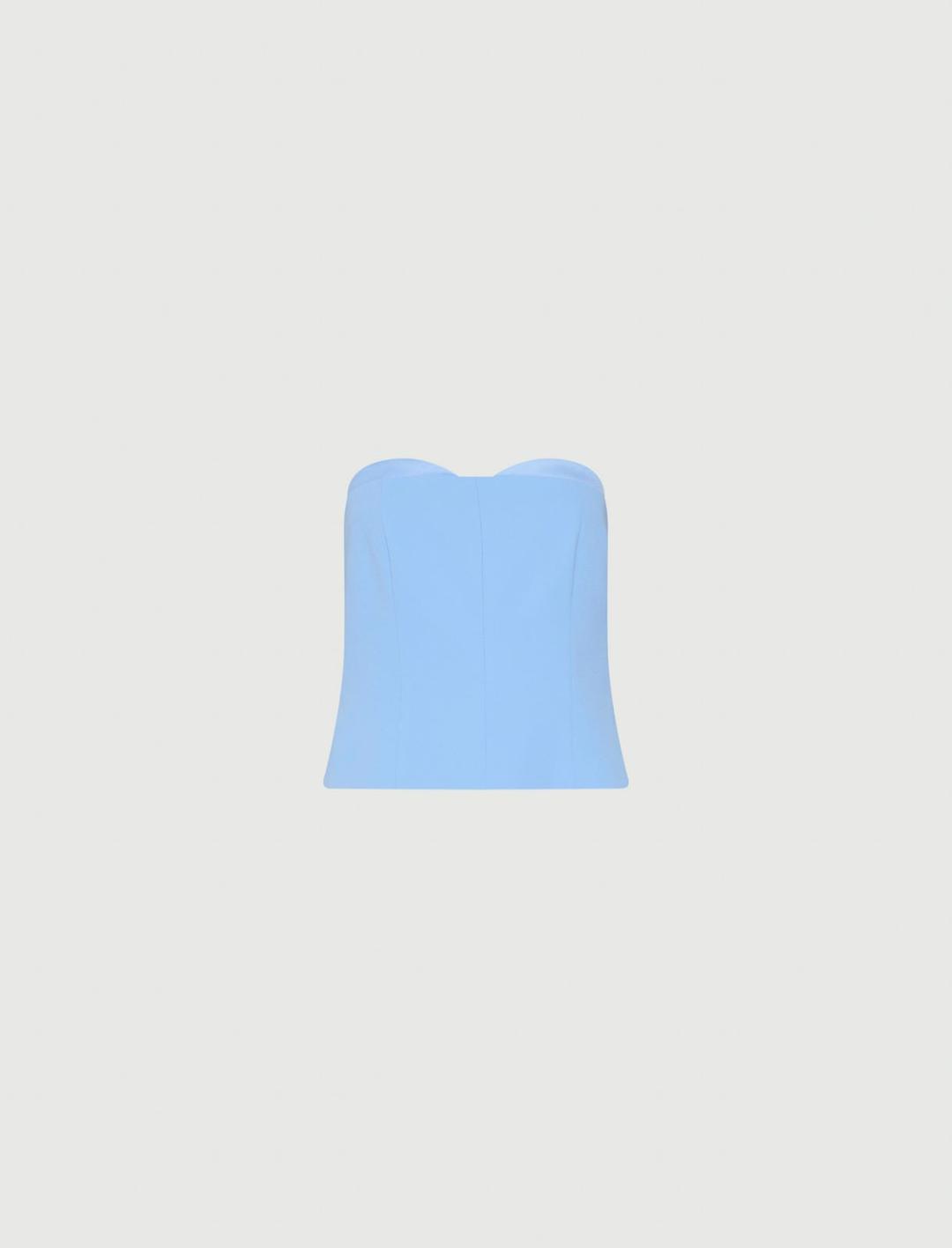 Top bustier in envers satin | Marella Top bustier in envers satin | Marella