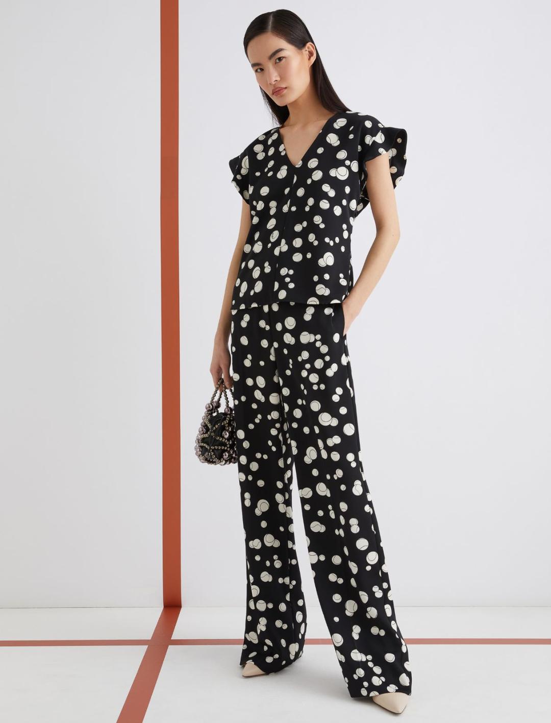 Blusa in satin stampato | Marella Blusa in satin stampato | Marella