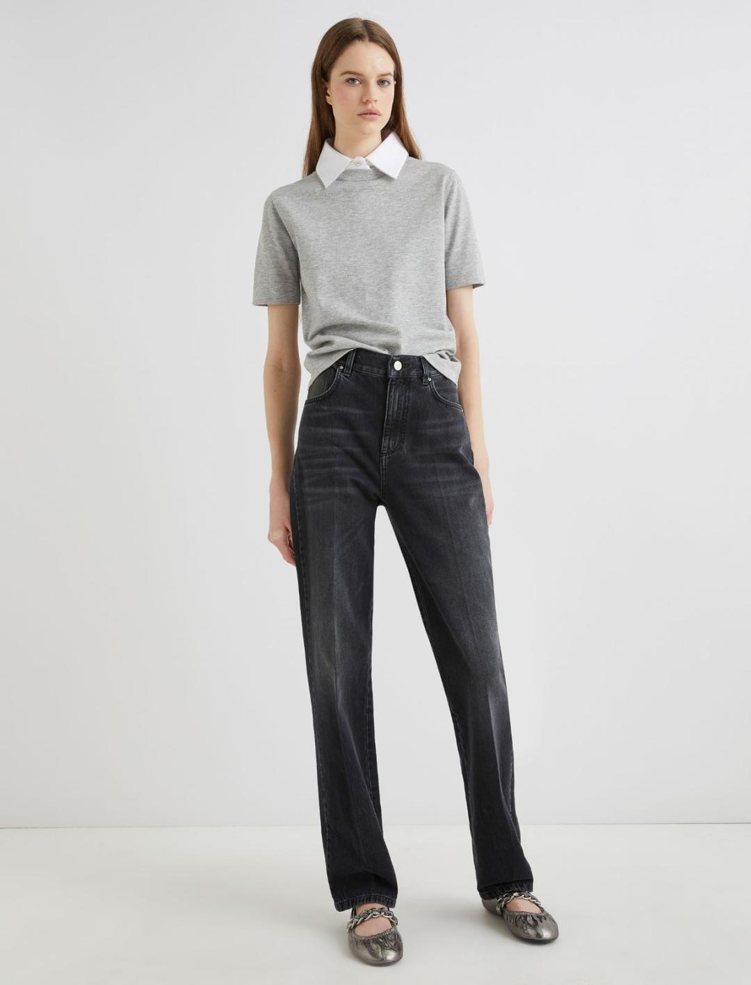 Jeans wide leg con impunture | Marella Jeans wide leg con impunture | Marella