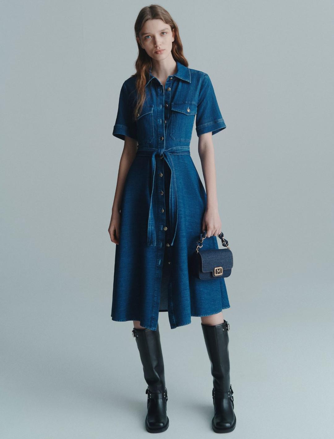 Chemisier in denim | Marella Chemisier in denim | Marella