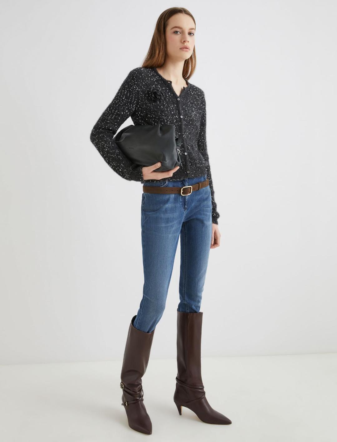 Cardigan in maglia con paillette | Marella Cardigan in maglia con paillette | Marella