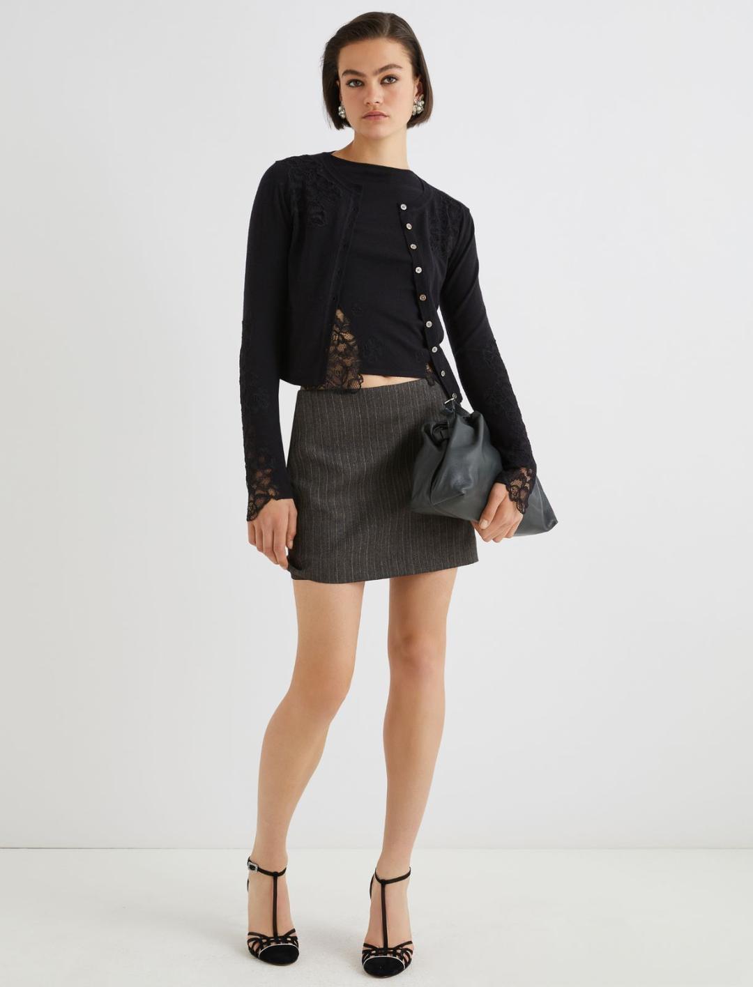 Maglia aderente con pizzo | Marella Maglia aderente con pizzo | Marella