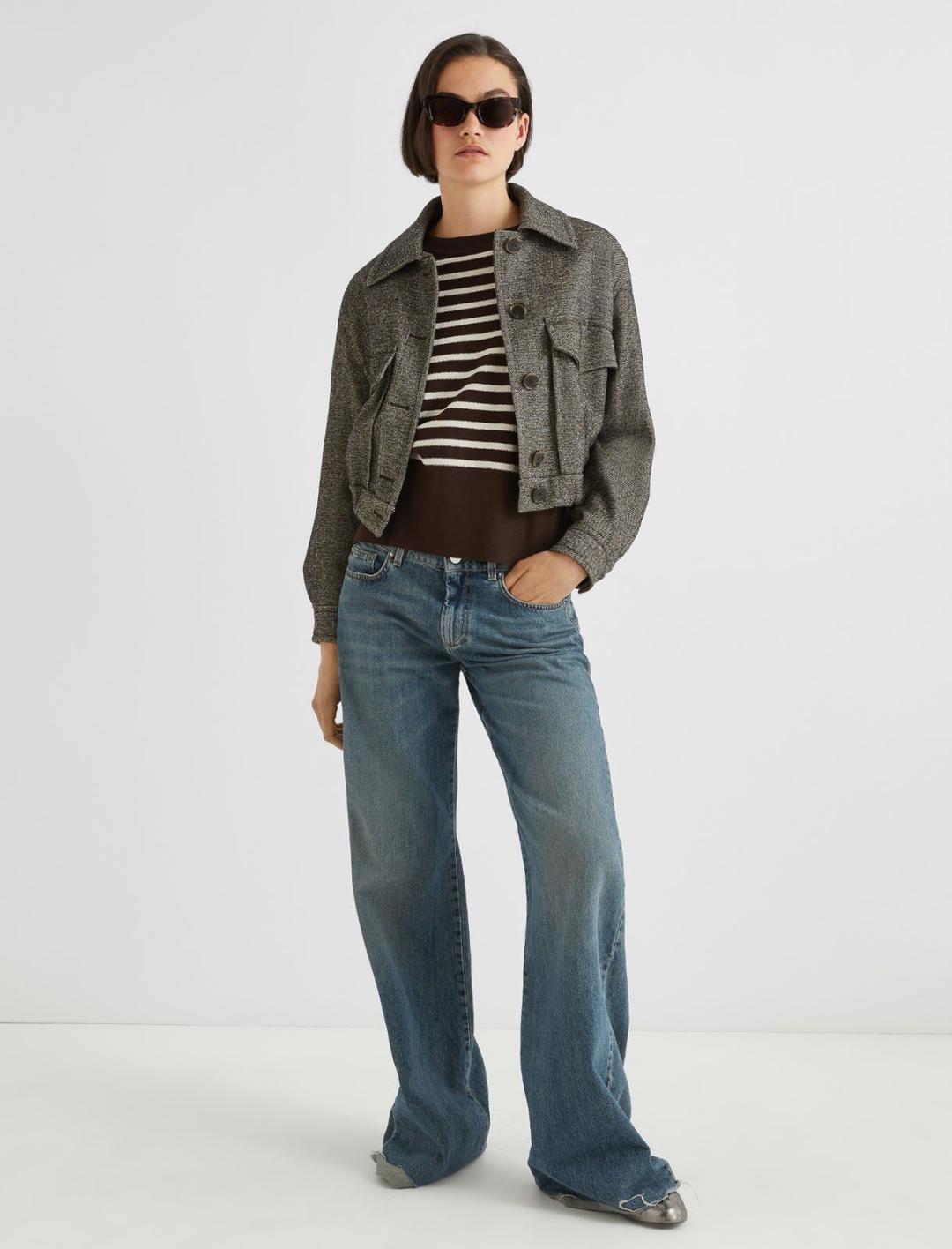 Maglia con righe bouclé | Marella Maglia con righe bouclé | Marella