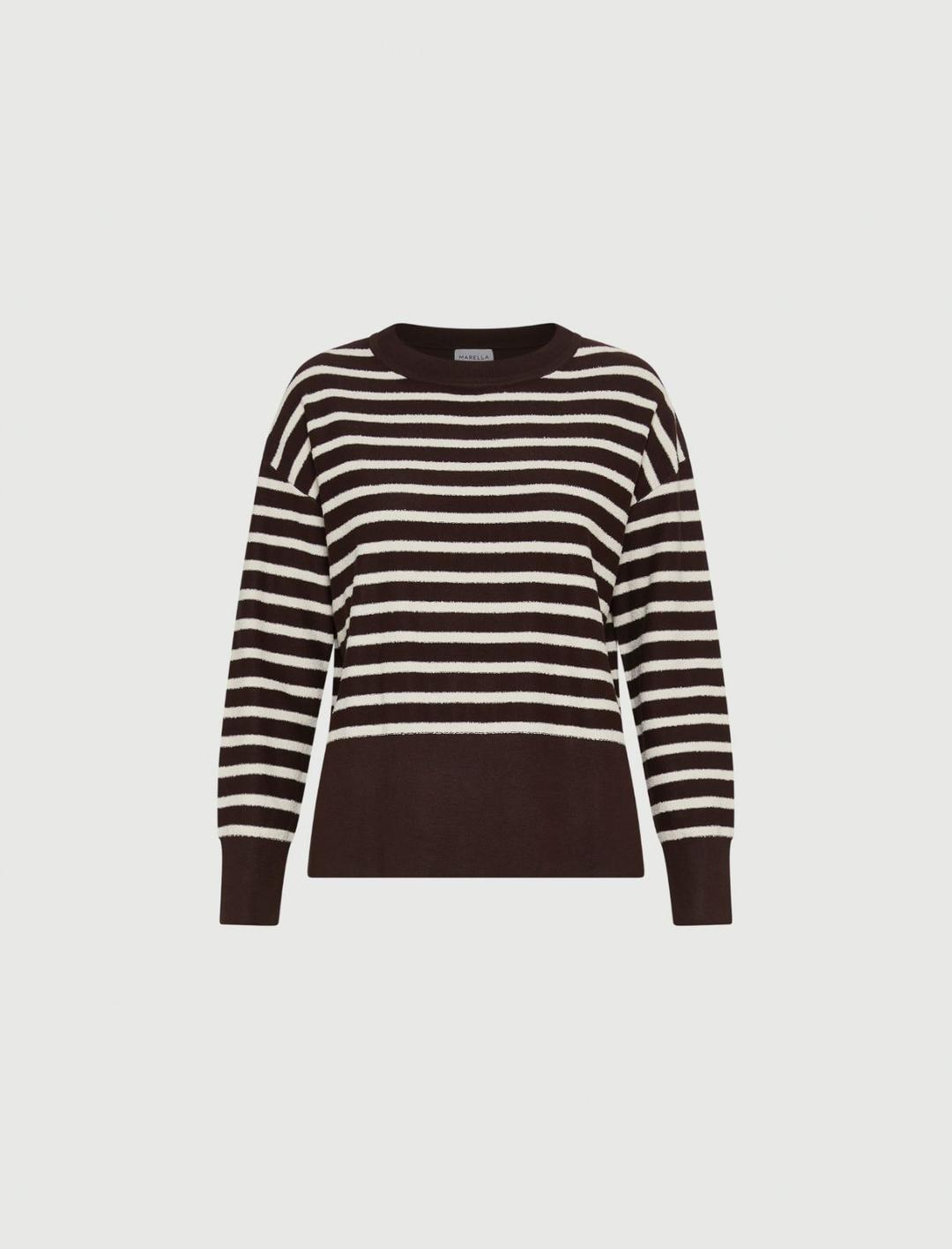 Maglia con righe bouclé | Marella Maglia con righe bouclé | Marella