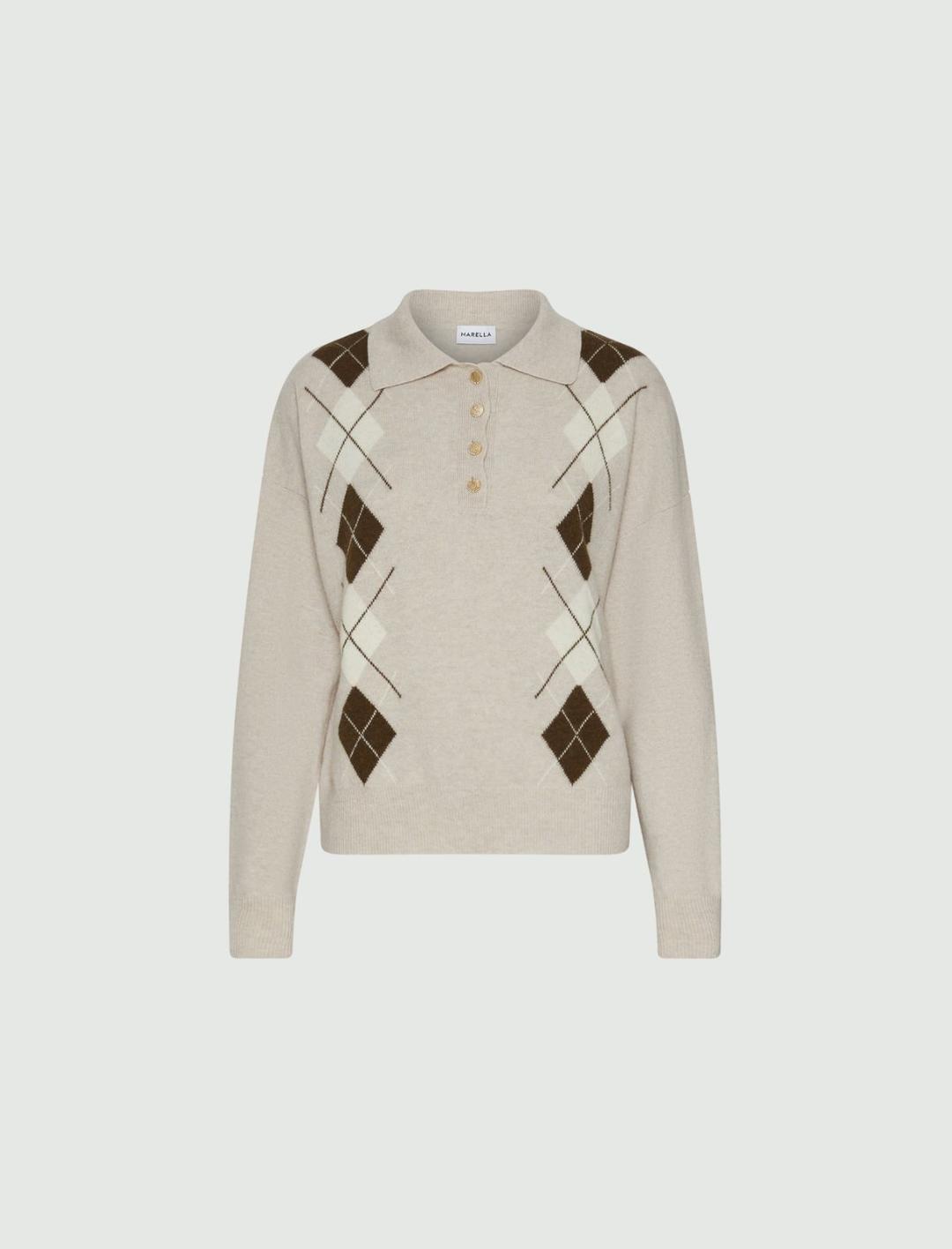 Maglia a polo con intarsio | Marella Maglia a polo con intarsio | Marella