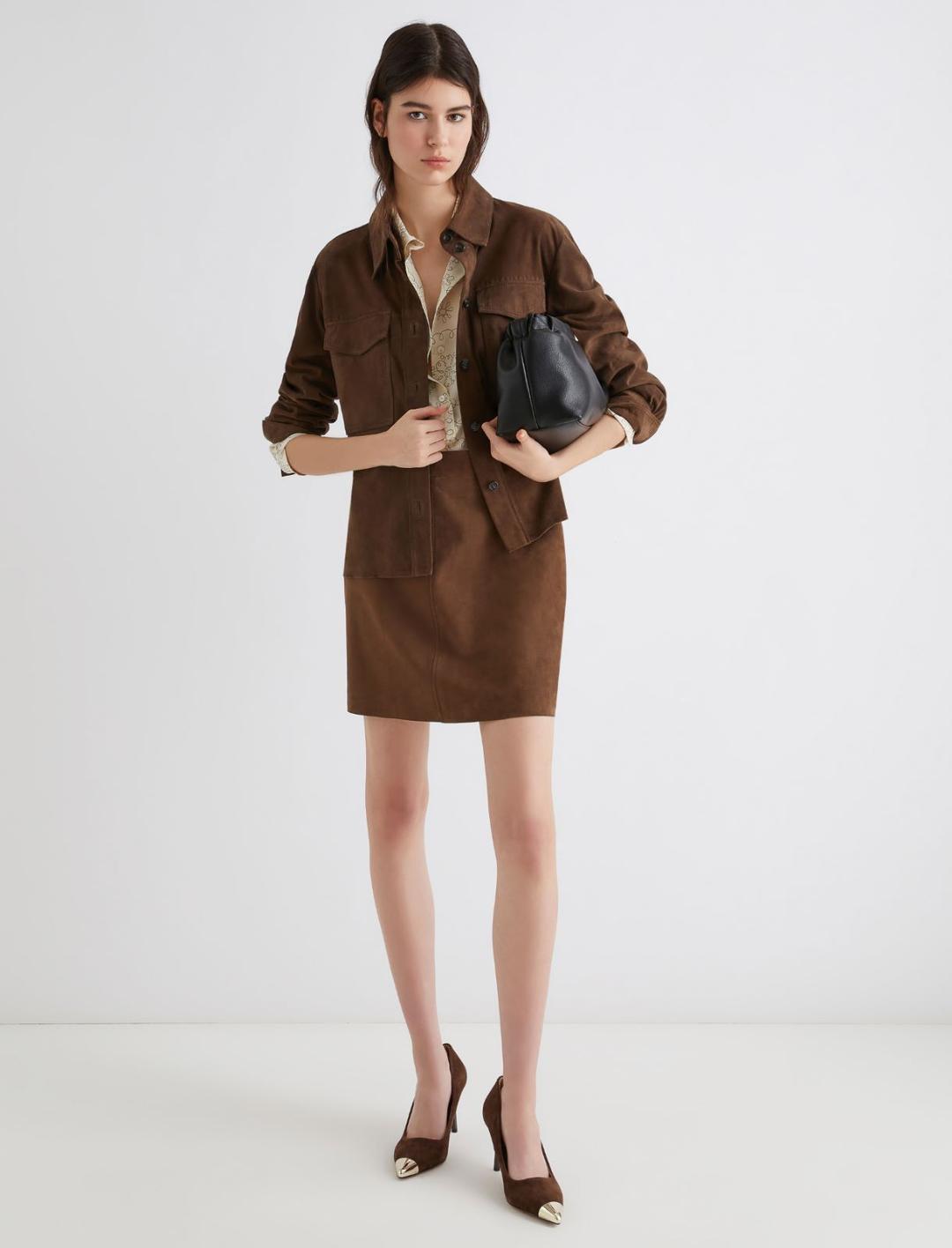 Mini gonna in suede | Marella Mini gonna in suede | Marella