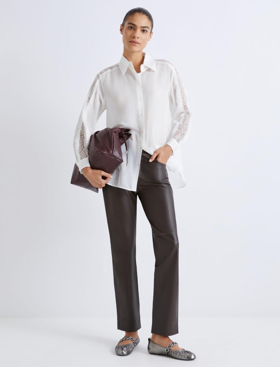 Pantalone 5 tasche in pelle | Marella Pantalone 5 tasche in pelle | Marella