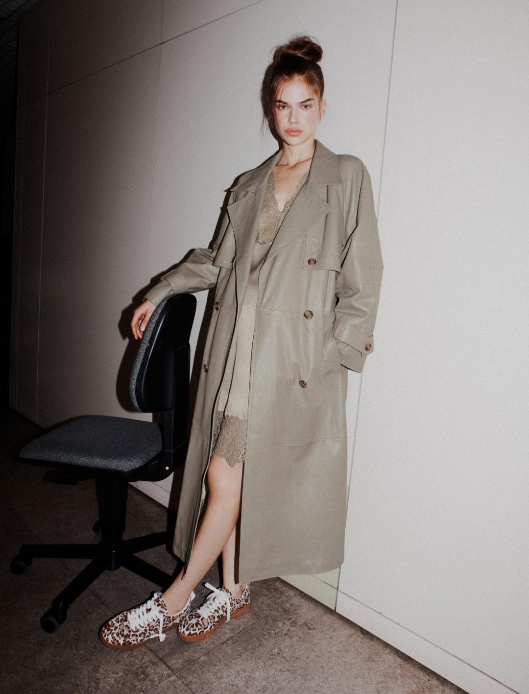 Trench in pelle imbottita | Marella Trench in pelle imbottita | Marella
