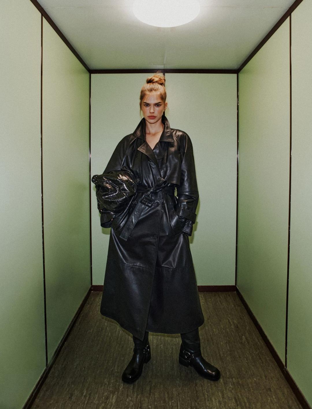 Trench in pelle imbottita | Marella Trench in pelle imbottita | Marella