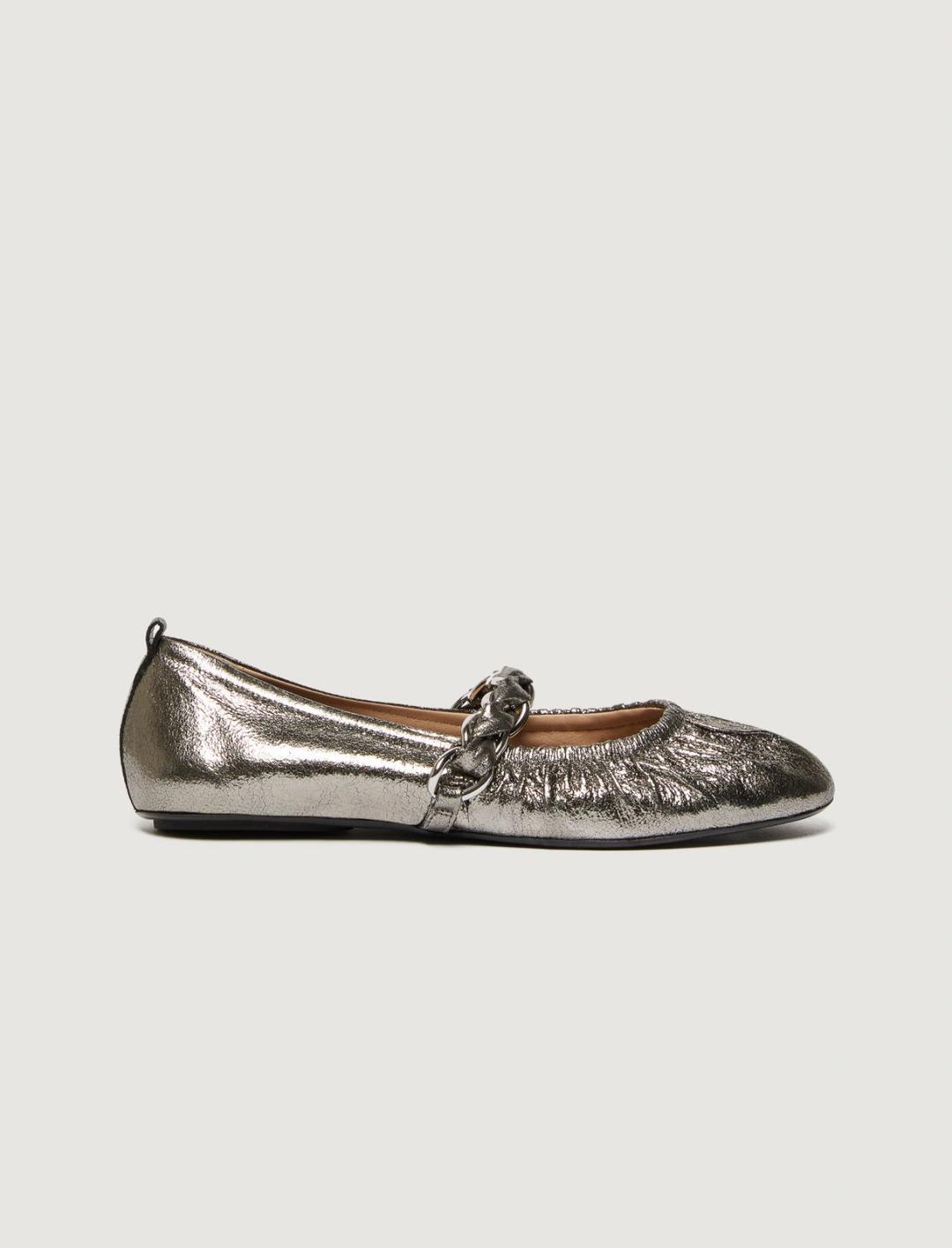 Ballerina laminata con catena intrecciata | Marella Ballerina laminata con catena intrecciata | Marella