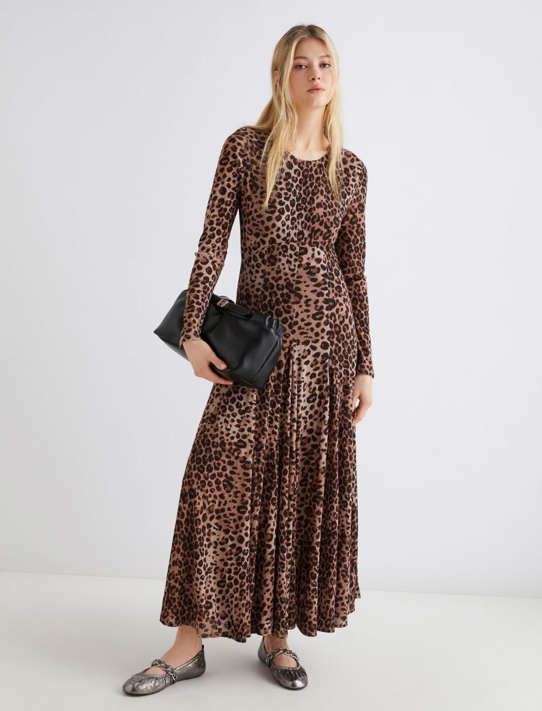 Abito in jersey tulle animalier | Marella Abito in jersey tulle animalier | Marella