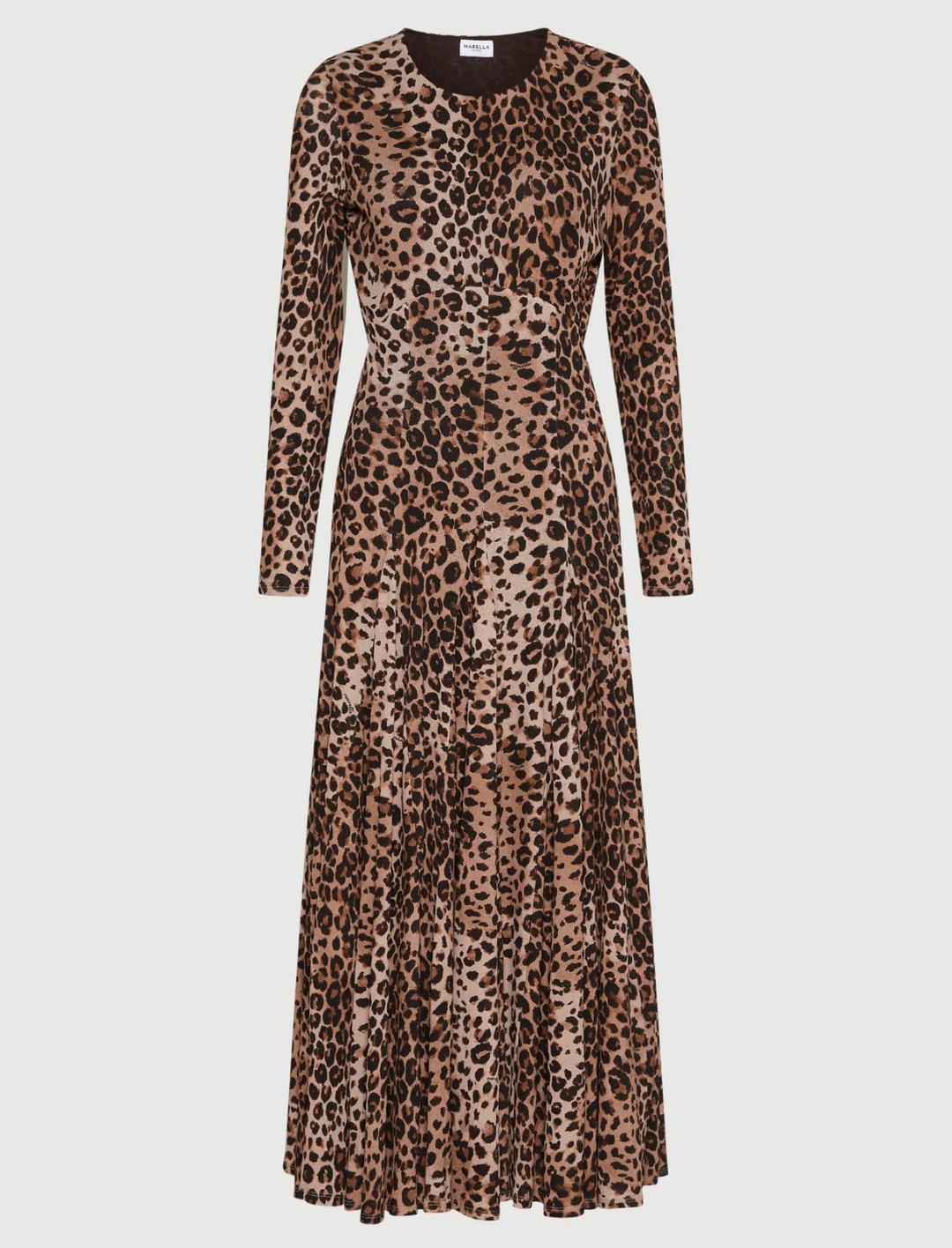 Abito in jersey tulle animalier | Marella Abito in jersey tulle animalier | Marella