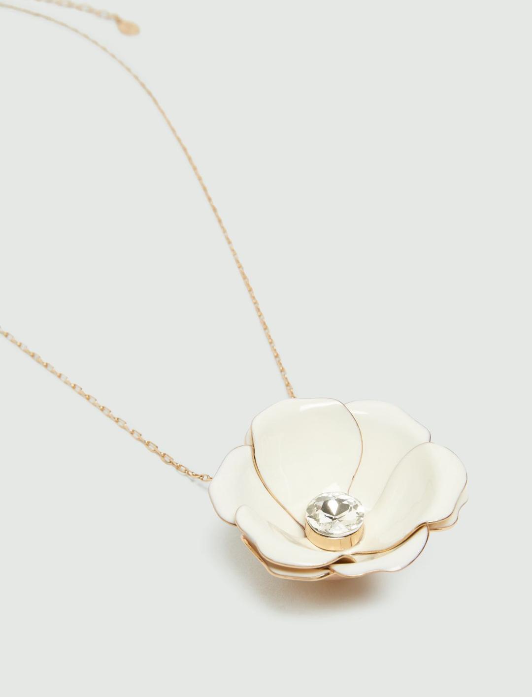 Collana lunga con fiore smaltato | Marella Collana lunga con fiore smaltato | Marella