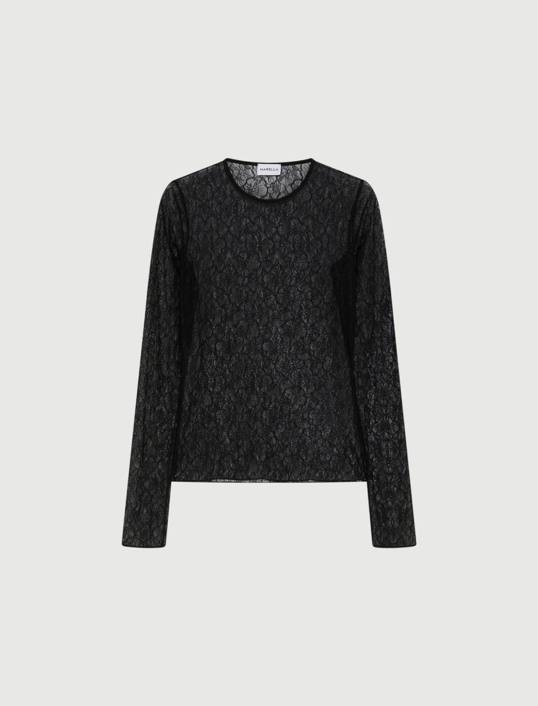 T-shirt in pizzo stretch | Marella T-shirt in pizzo stretch | Marella