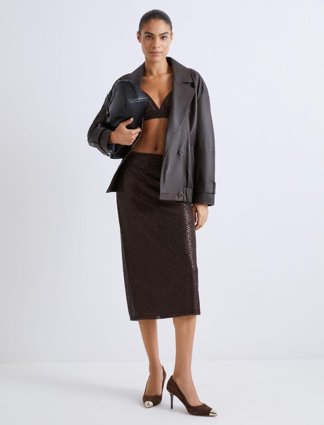 Top in tulle e paillette | Marella Top in tulle e paillette | Marella