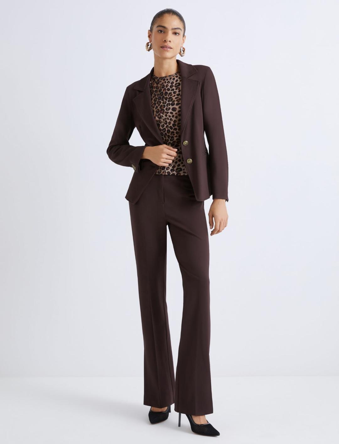 T-shirt in jersey tulle animalier | Marella T-shirt in jersey tulle animalier | Marella