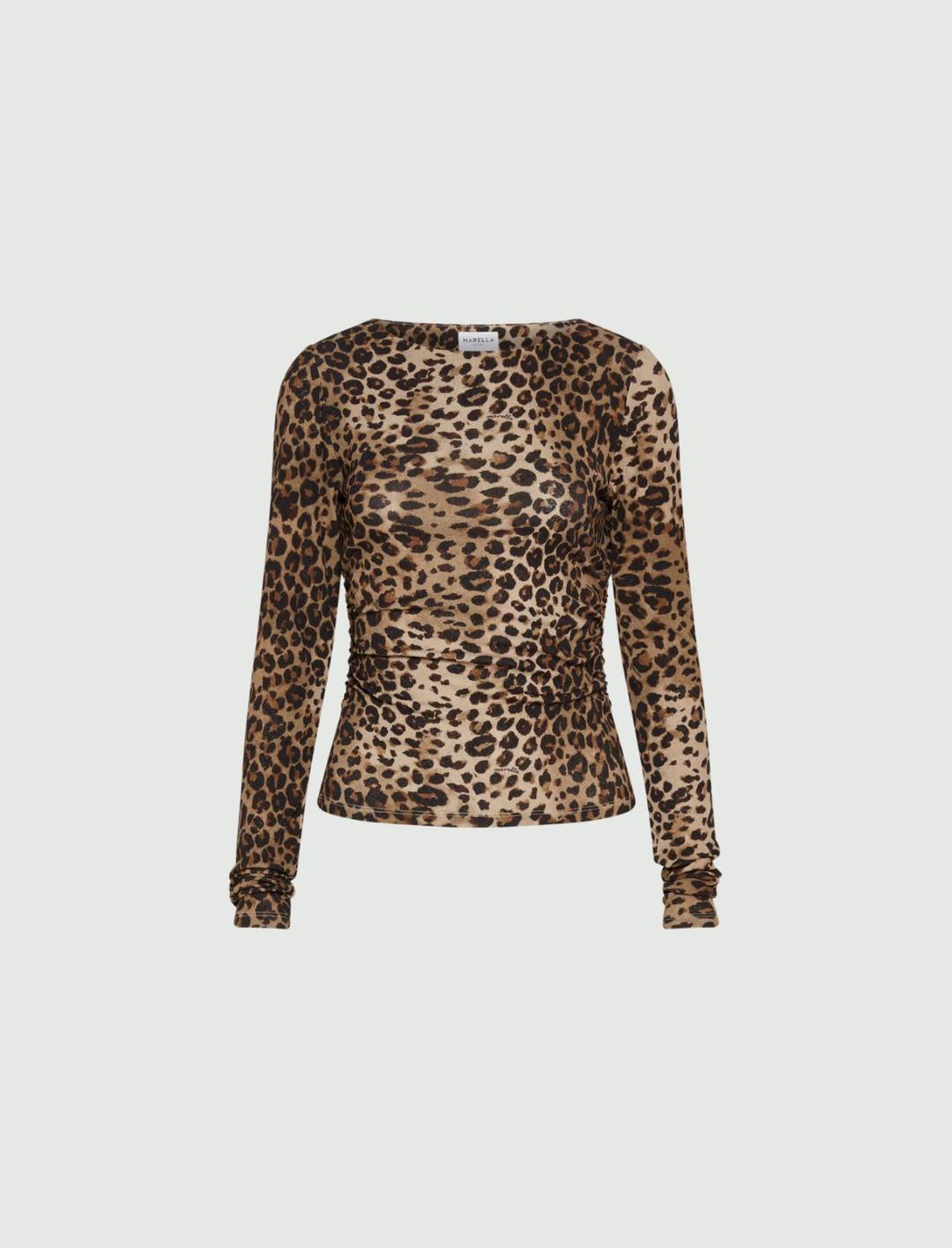 T-shirt in jersey tulle stampato | Marella T-shirt in jersey tulle stampato | Marella