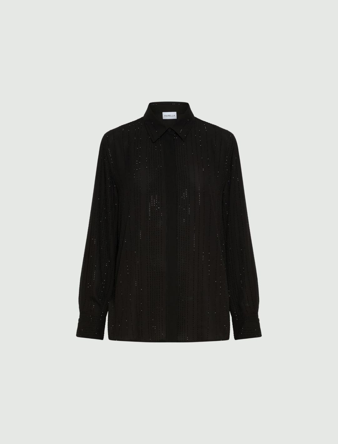 Camicia in georgette con strass | Marella Camicia in georgette con strass | Marella