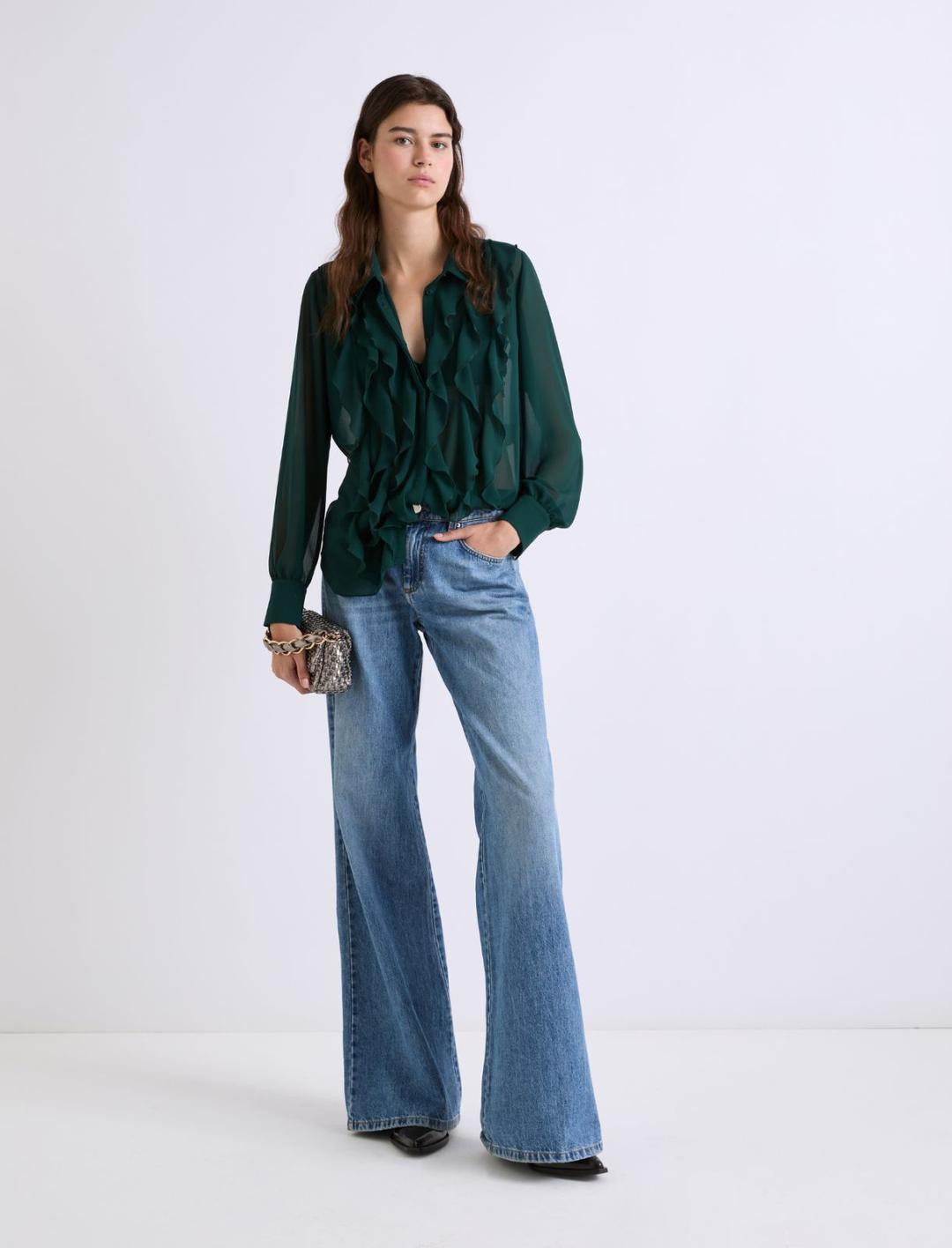 Camicia in georgette con volant | Marella Camicia in georgette con volant | Marella