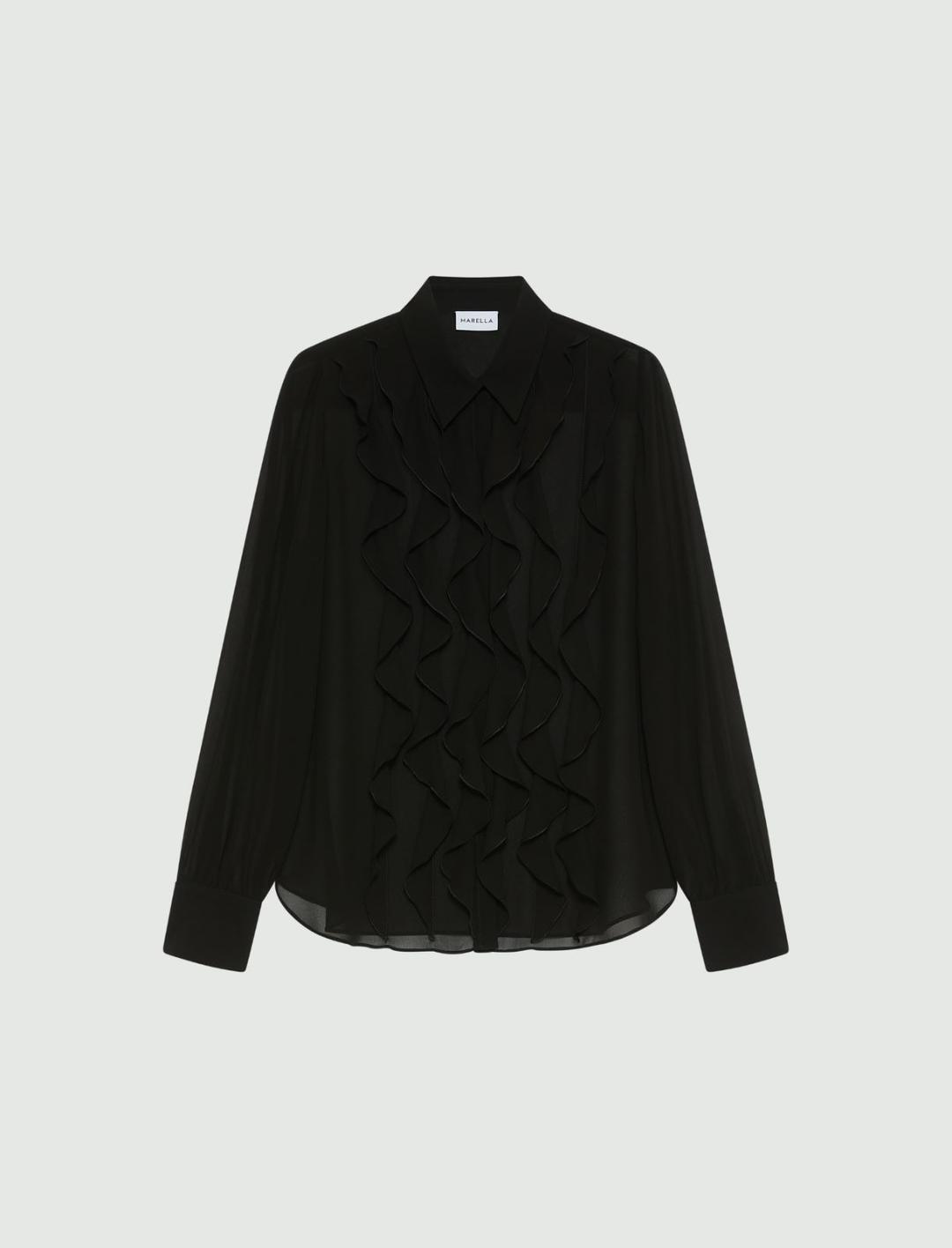 Camicia in georgette con volant | Marella Camicia in georgette con volant | Marella