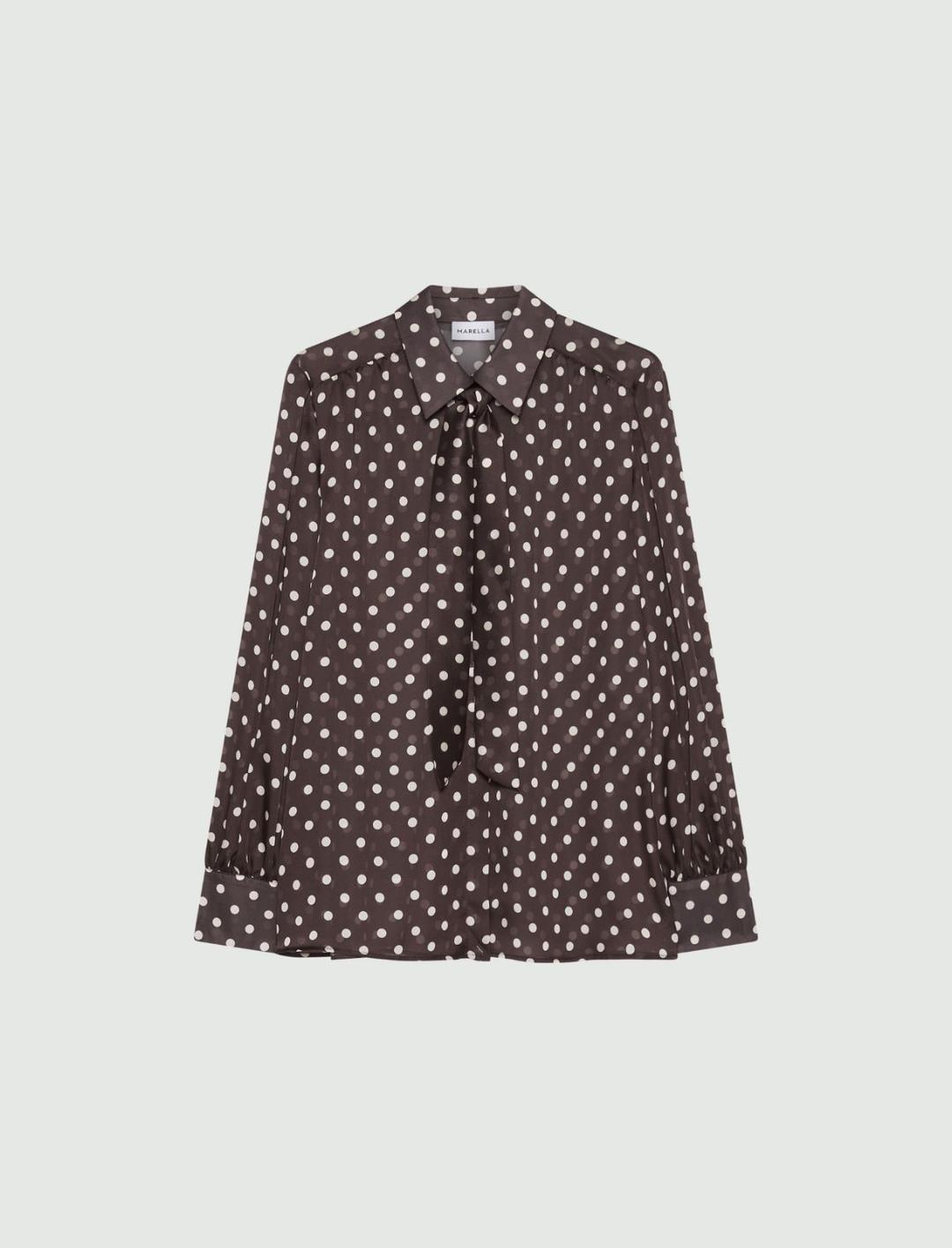 Camicia in raso chiffon con pois | Marella Camicia in raso chiffon con pois | Marella