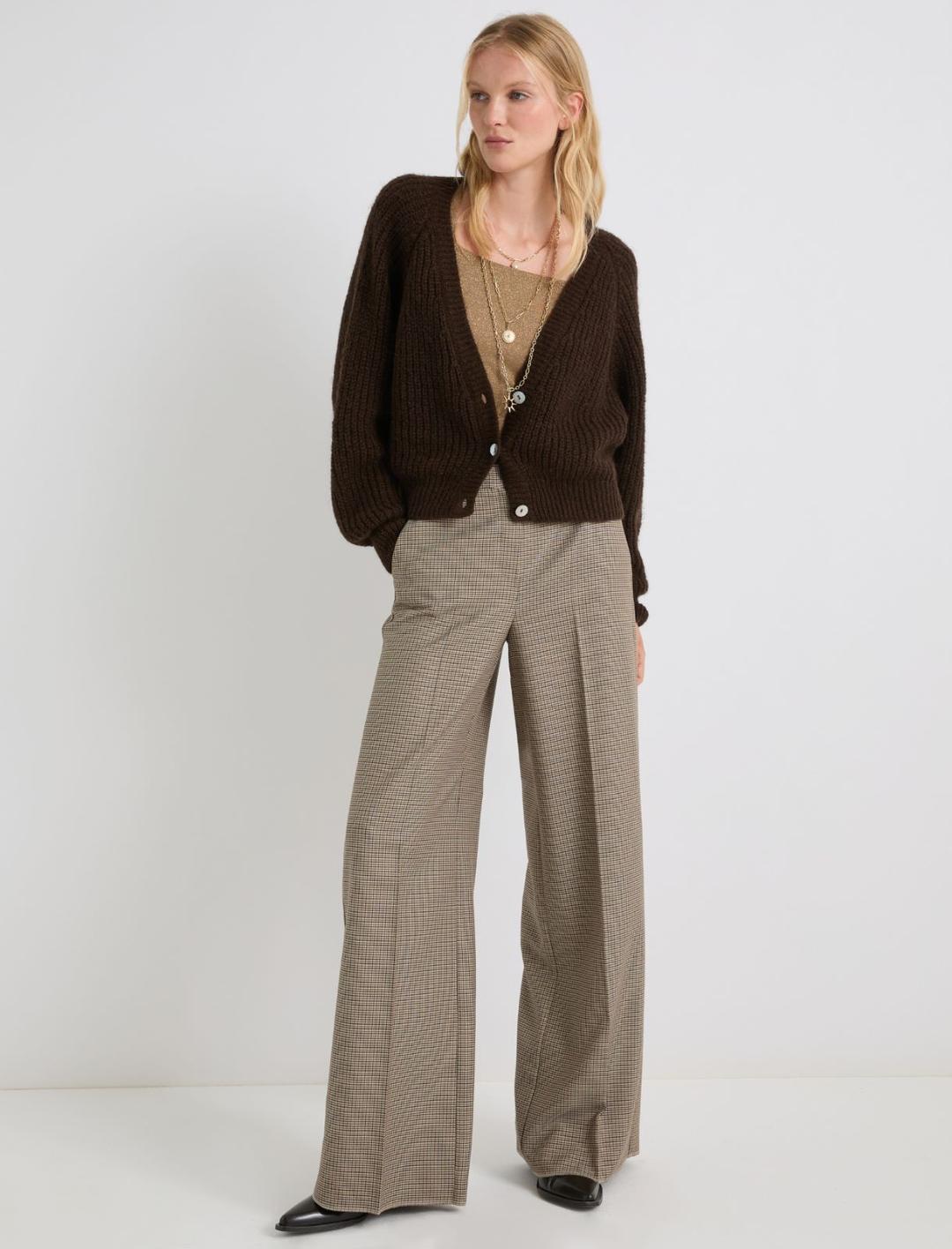 Pantalone wide leg con filo di lurex | Marella Pantalone wide leg con filo di lurex | Marella