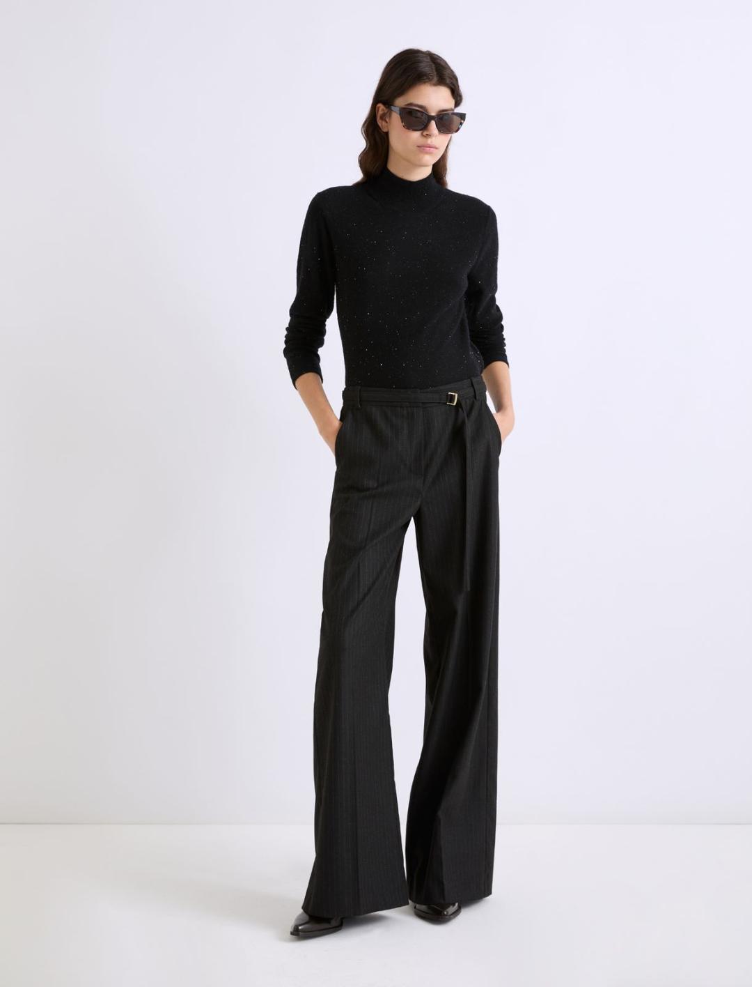 Pantalone wide leg in flanella | Marella Pantalone wide leg in flanella | Marella