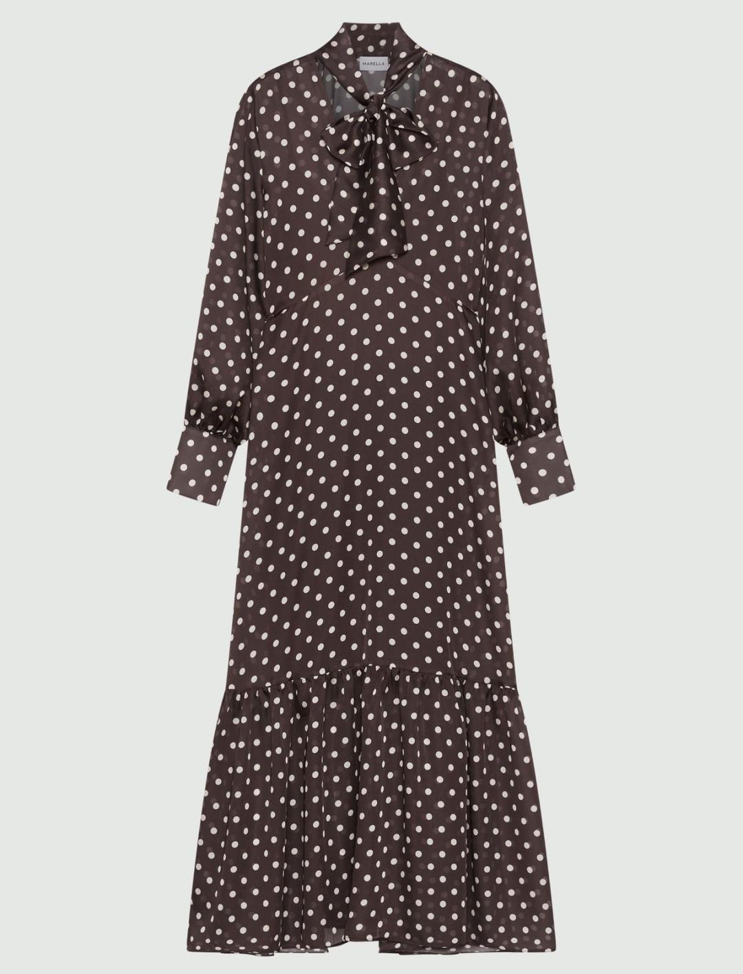 Abito a pois con sciarpina | Marella Abito a pois con sciarpina | Marella