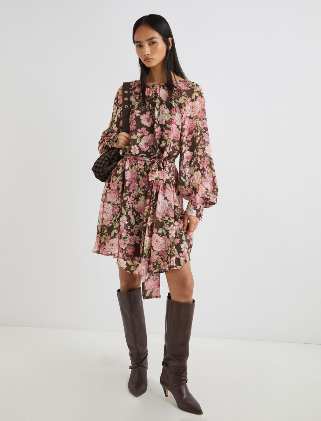 Abito corto in georgette florale | Marella Abito corto in georgette florale | Marella